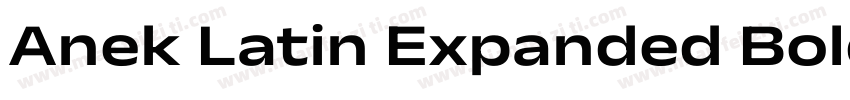 Anek Latin Expanded Bold字体转换